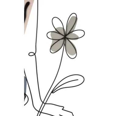 Płyta ścienna LADY z kwiatem 80 1,3 90 cm